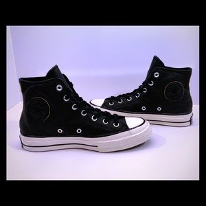 Converse Chuck Taylor All Star 70 Hi Black Leather